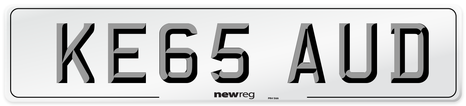 KE65 AUD Number Plate from New Reg